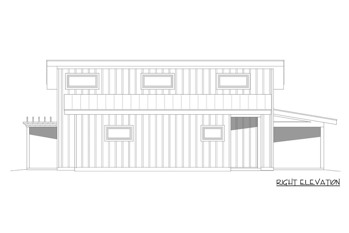 Plan 680597VR: Barndominium Plan with Open Great Room and Split Bedrooms - Image #10 - Barndominium, Country