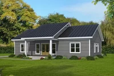 Modern Ranch House Plan with Split Bedrooms