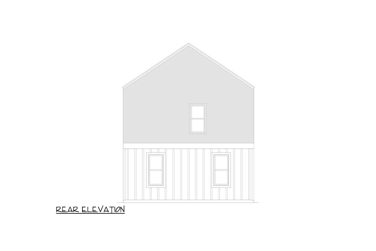 Plan 680601VR: Sleek Scandinavian House Plan with Vaulted Living and Rooftop Balcony - Image #8 - Contemporary, Scandinavian