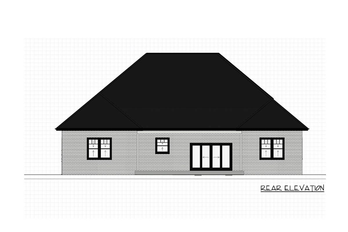 Plan 744513ABR: Elegant 5-Bedroom Craftsman House Plan with Open Layout and Home Office - Image #8 - Craftsman, Mountain, New American