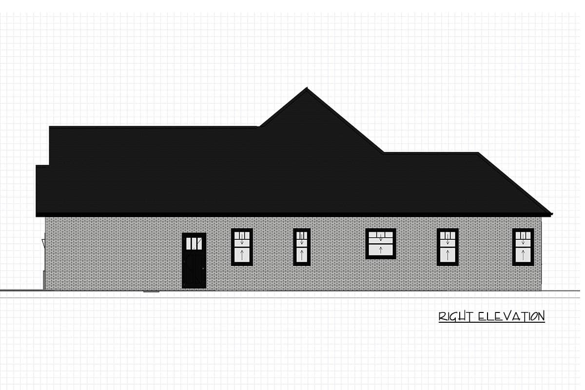 Plan 744513ABR: Elegant 5-Bedroom Craftsman House Plan with Open Layout and Home Office - Image #9 - Craftsman, Mountain, New American