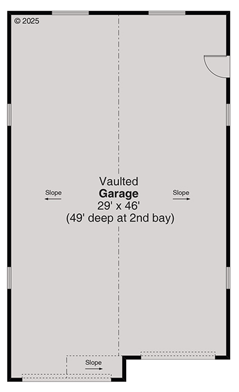 Plan 720142DA: Craftsman 4-Car RV Garage Plan with Vaulted Ceilings - Floor Plan - Main Level - Craftsman, Farmhouse