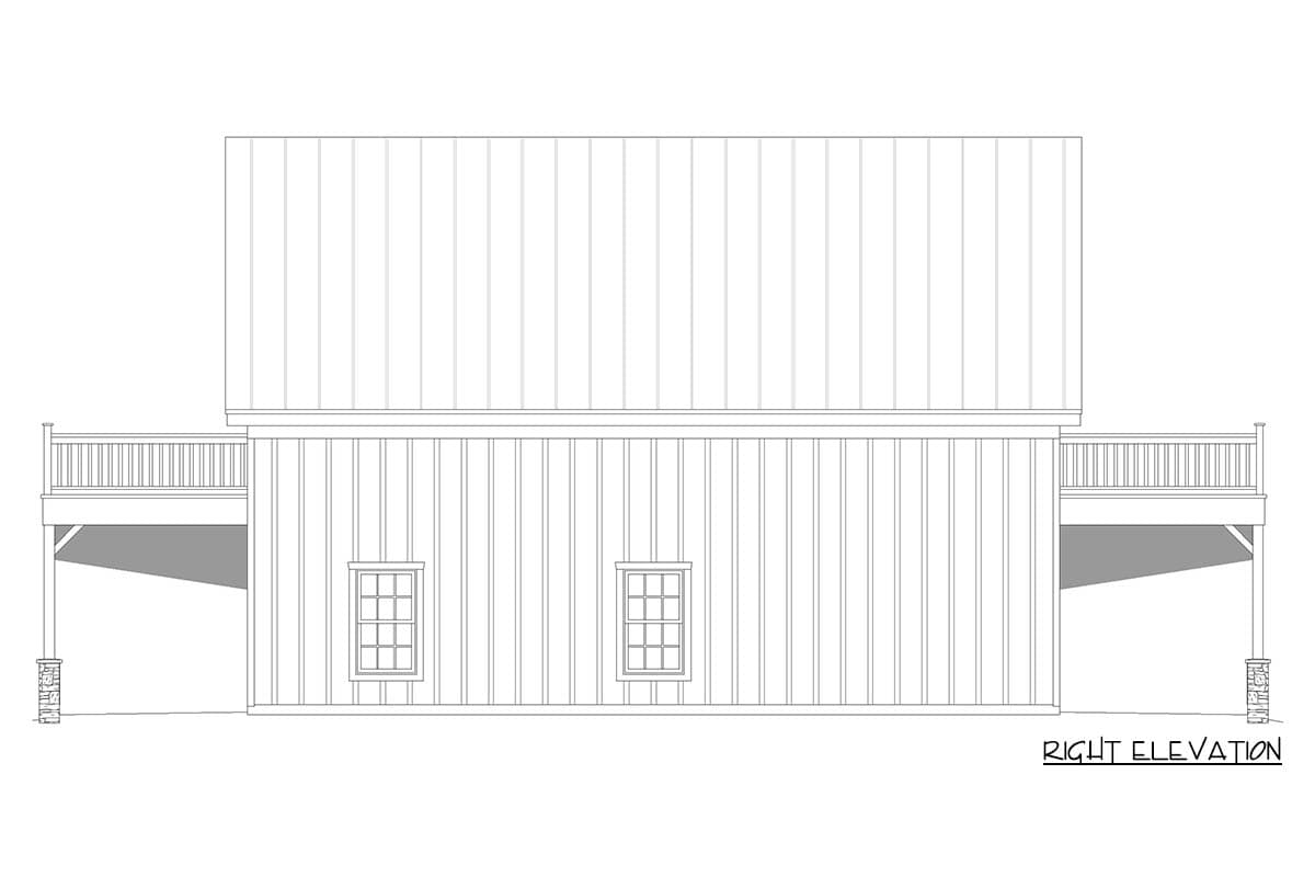 Plan 680605VR: Farmhouse Barn-Style House Plan with Flexible Stalls and Loft Living - Image #5 - Farmhouse