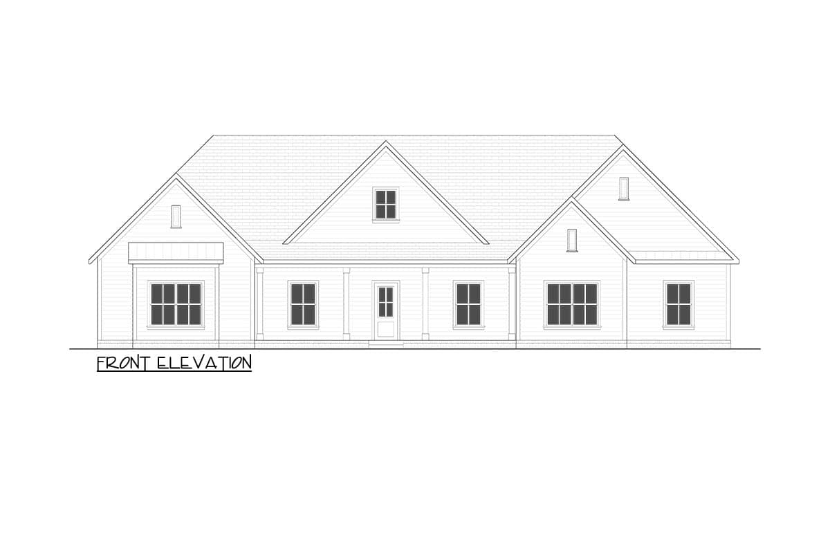 Plan 810050RBT: Inviting Modern Farmhouse House Plan with Split Beds and Outdoor Fireplace - Image #9 - Farmhouse, Modern Farmhouse