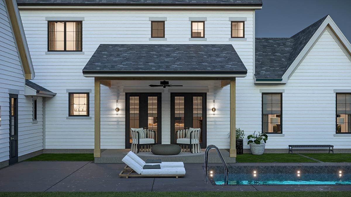 Plan 623551DJ: Chic 4-Bedroom Modern Farmhouse Plan with Main Floor Master Suite - Image #8 - Modern, Modern Farmhouse