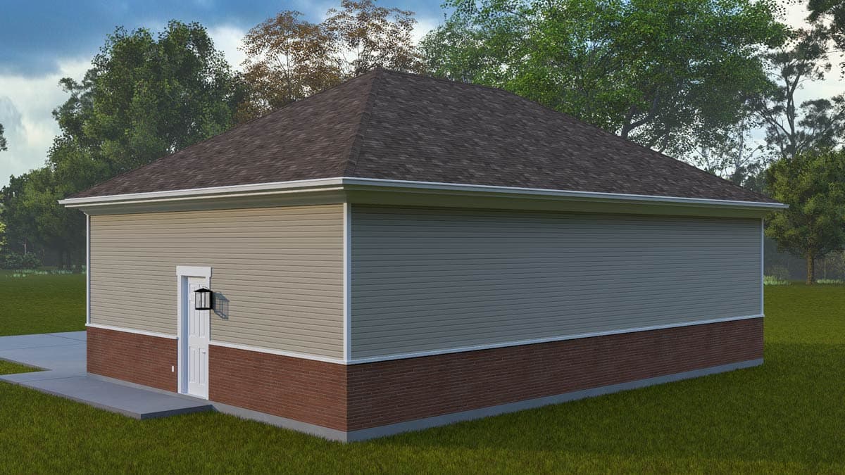 Plan 61661UT: Spacious Craftsman 3-Car Garage House Plan with Workshop and High Ceilings - Image #7 - Craftsman
