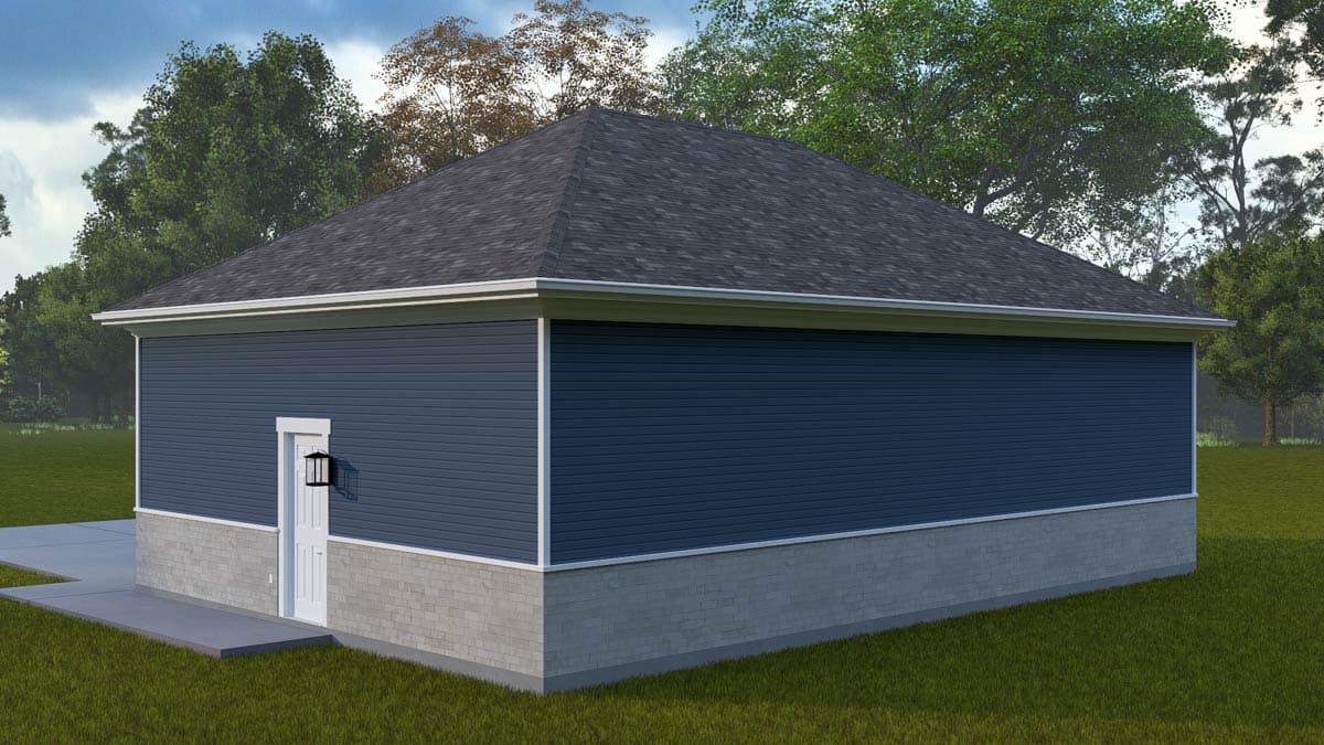 Plan 61661UT: Spacious Craftsman 3-Car Garage House Plan with Workshop and High Ceilings - Image #11 - Craftsman