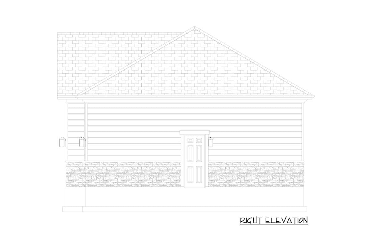 Plan 61661UT: Spacious Craftsman 3-Car Garage House Plan with Workshop and High Ceilings - Image #16 - Craftsman