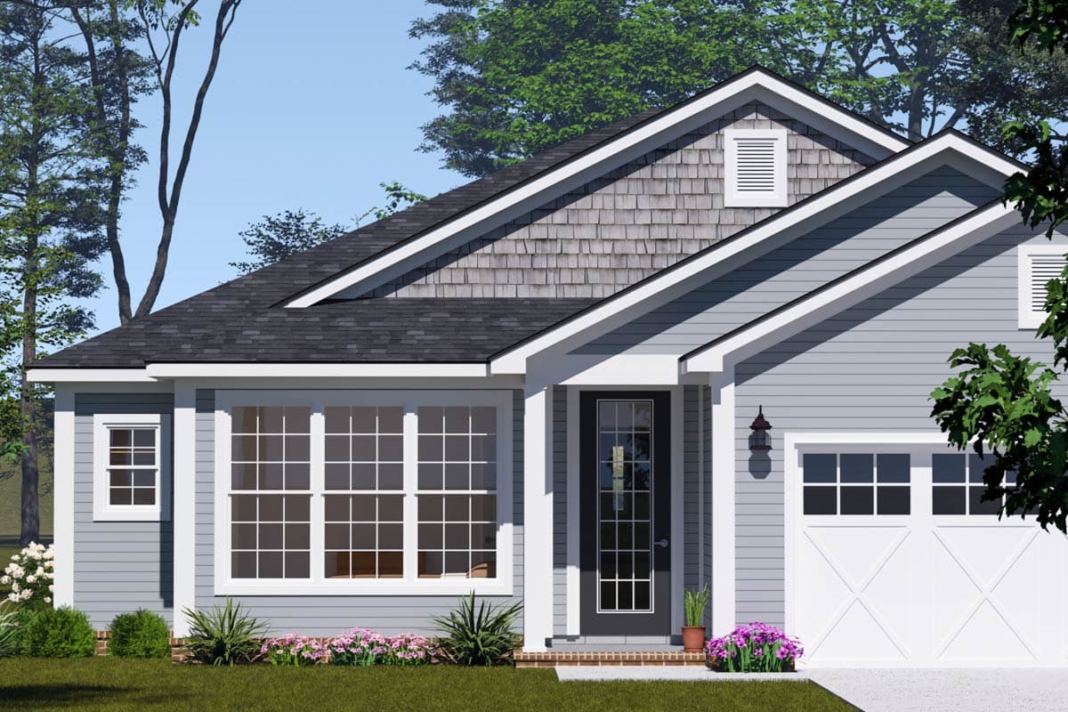 Plan 52466WM: Cottage 5-Bedroom House Plan with Vaulted Ceilings and Butler Pantry - Image #6 - Cottage, Traditional