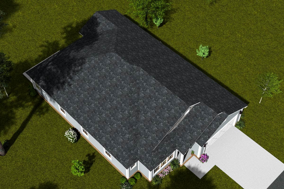 Plan 52466WM: Cottage 5-Bedroom House Plan with Vaulted Ceilings and Butler Pantry - Image #7 - Cottage, Traditional