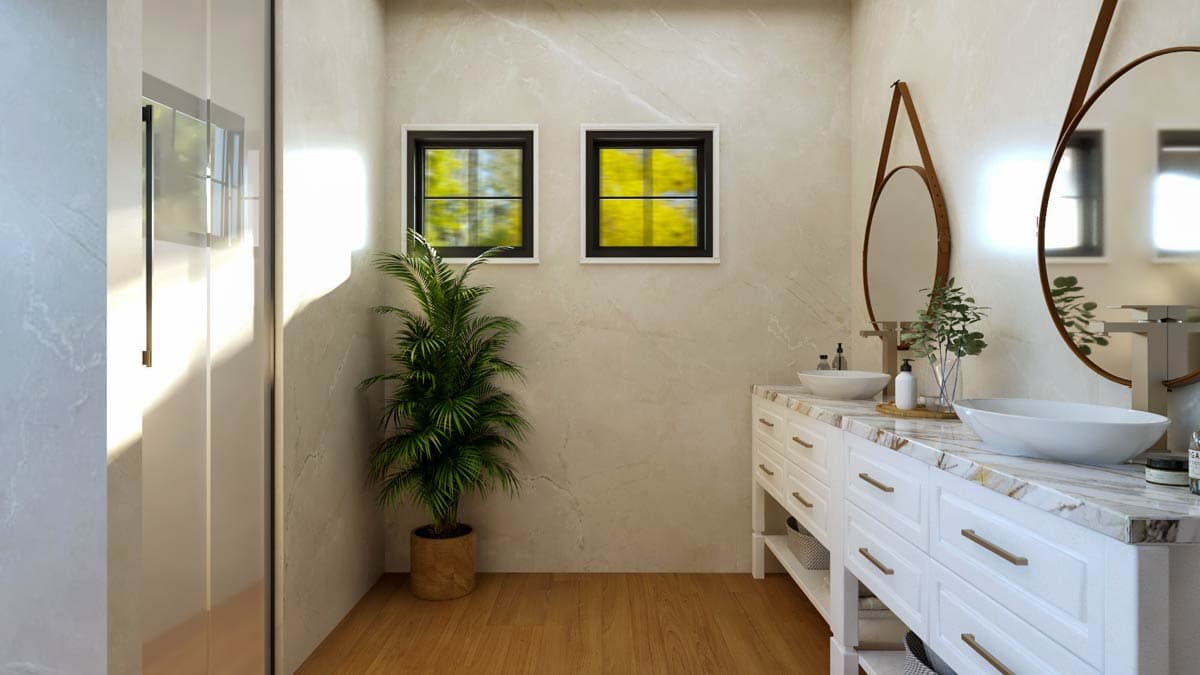 Plan 135383GRA: Modern Farmhouse House Plan with 6 Beds, Flex Room and Walkout Basement - Image #15 - Colonial, Contemporary, Modern Farmhouse