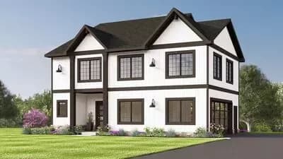 Modern Farmhouse House Plan with 6 Beds, Flex Room and Walkout Basement