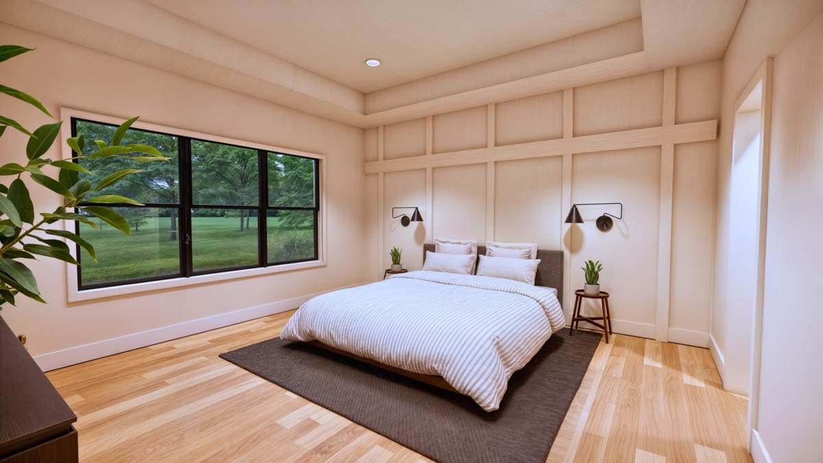 Plan 600017PDZ: Modern Farmhouse House Plan: Open Concept, Split Bedrooms, 3-Car Garage - Image #9 - Modern Farmhouse