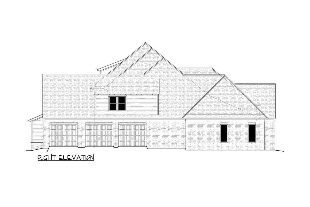 Plan 510260WDY: Grand Southern Traditional House Plan with First-Floor Master and Cabana - Image #5 - Southern, Traditional