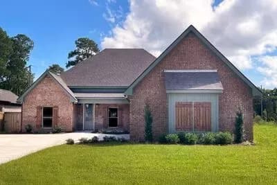 Southern Traditional 4-Bed House Plan with Open Living & Private Office