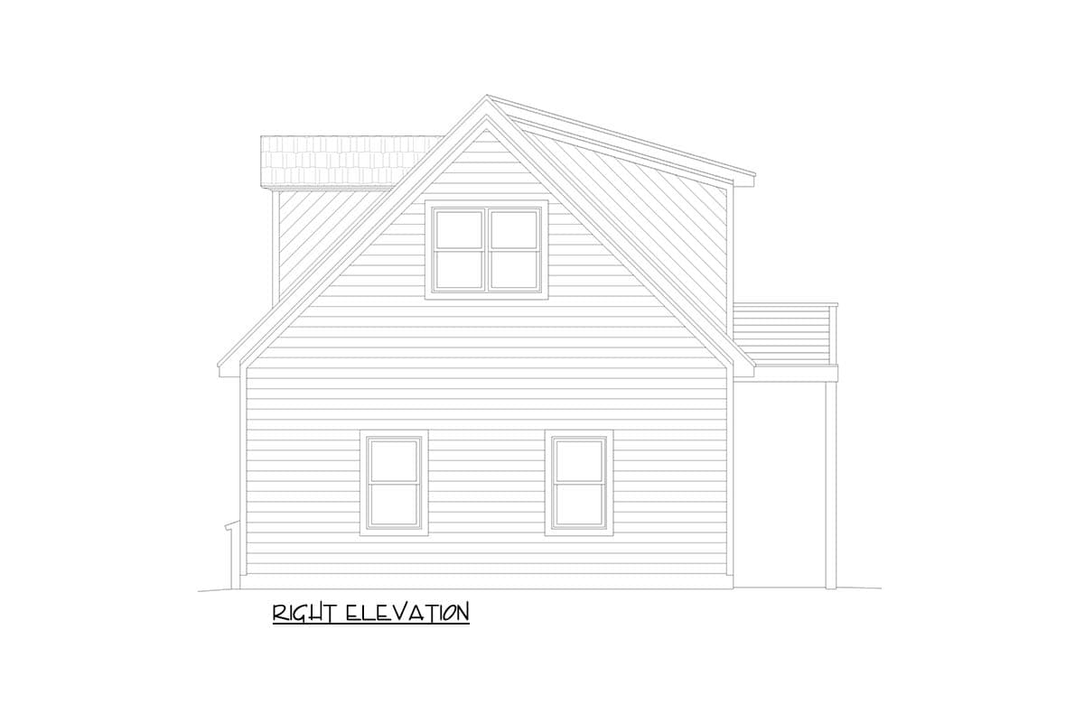 Plan 680609VR: Versatile 1-Car Garage House Plan with Loft and Workshop - Image #5 - Traditional