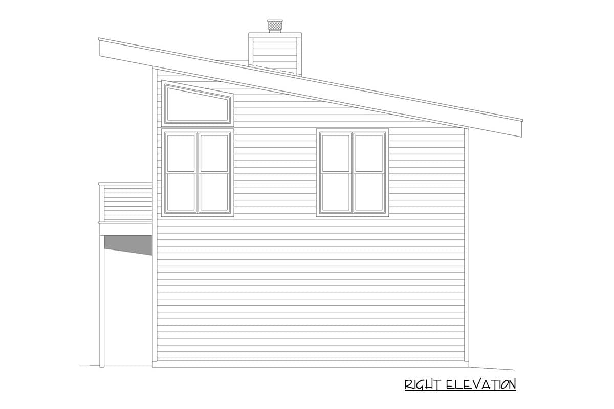 Plan 680610VR: Two-Story Modern Pool House with Flex Space and Balcony - Image #5 - Modern