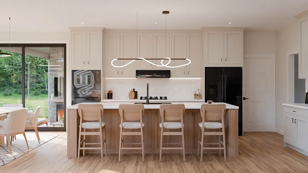 Plan 911063JVD: Stunning Craftsman House Plan: Main Level Master, 2-Story Great Room and 3-Car Garage - Image #11 - Craftsman, New American, Traditional