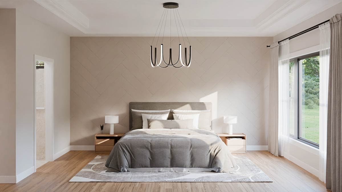 Plan 911063JVD: Stunning Craftsman House Plan: Main Level Master, 2-Story Great Room and 3-Car Garage - Image #13 - Craftsman, New American, Traditional