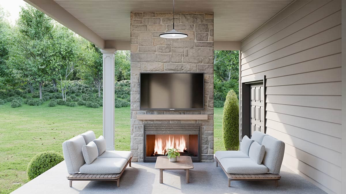 Plan 911063JVD: Stunning Craftsman House Plan: Main Level Master, 2-Story Great Room and 3-Car Garage - Image #15 - Craftsman, New American, Traditional