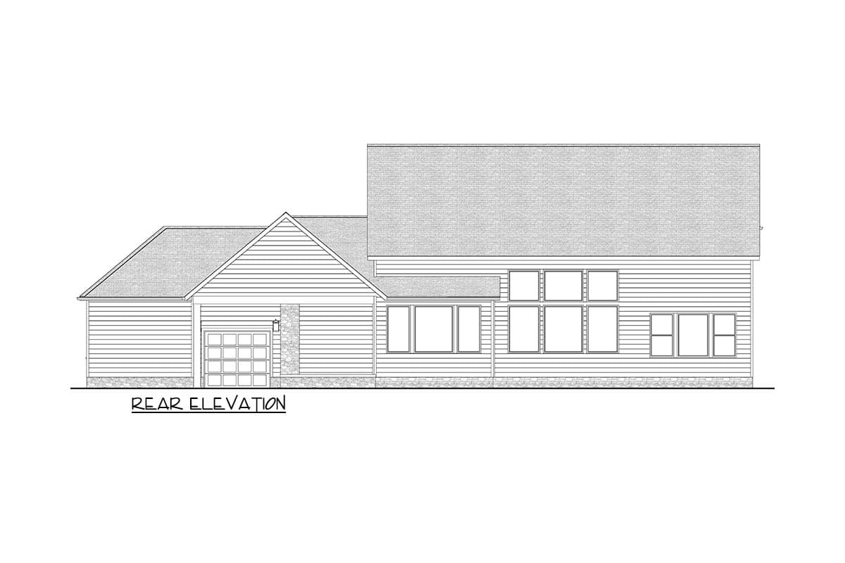 Plan 911063JVD: Stunning Craftsman House Plan: Main Level Master, 2-Story Great Room and 3-Car Garage - Image #18 - Craftsman, New American, Traditional