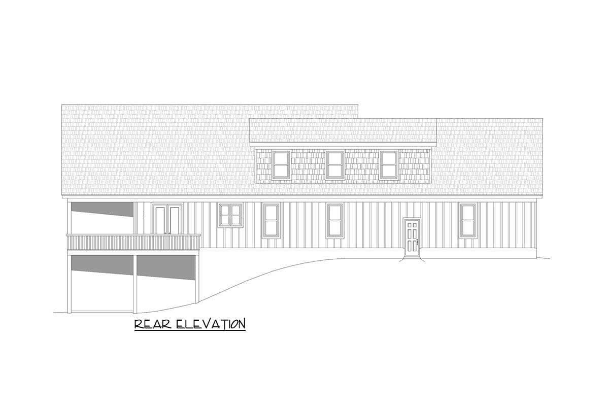 Plan 680614VR: Mountain House Plan with Main Level Master and Vaulted Great Room - Image #12 - Mountain