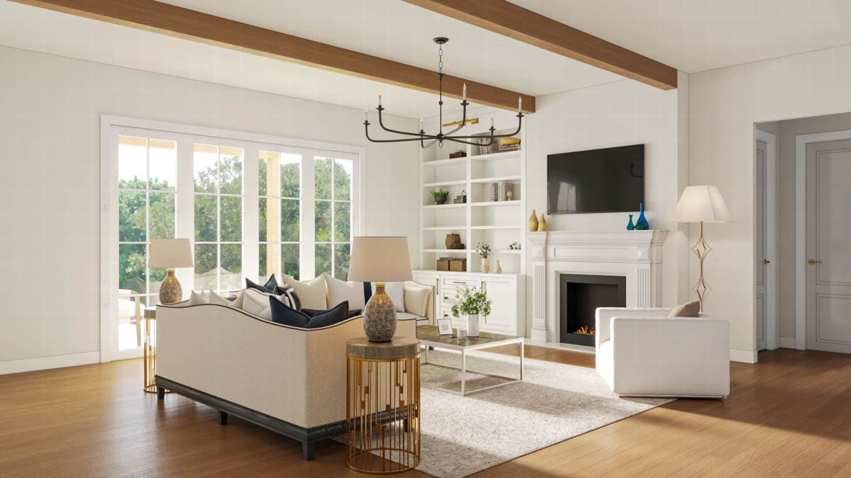 Plan 810051RBT: Four-Bed New American House Plan with Main Level Master Suite - Image #5 - Cottage, Country, New American, Southern, Traditional