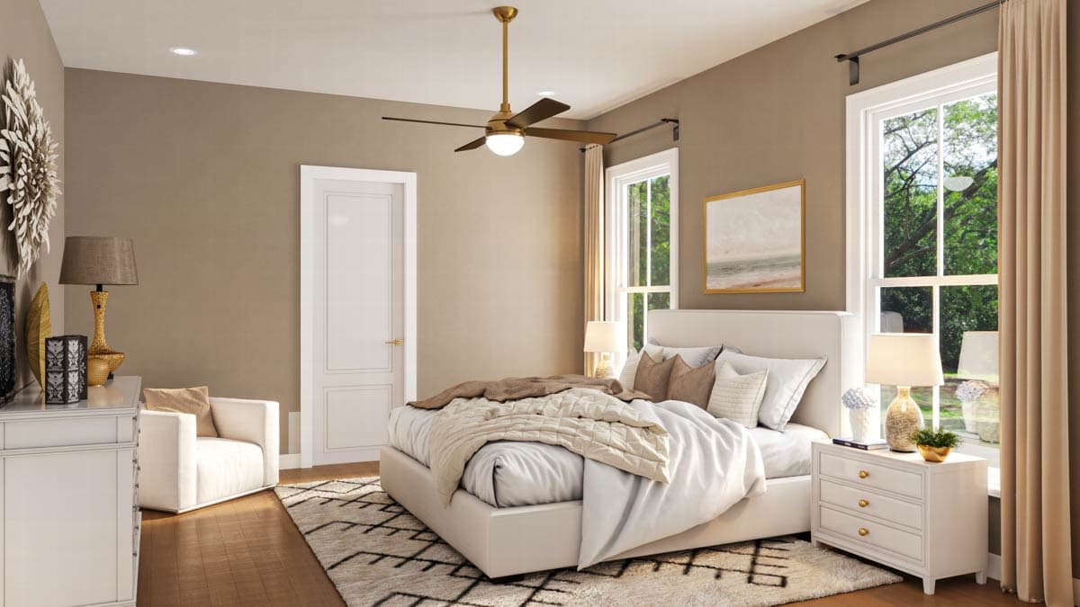 Plan 810051RBT: Four-Bed New American House Plan with Main Level Master Suite - Image #8 - Cottage, Country, New American, Southern, Traditional