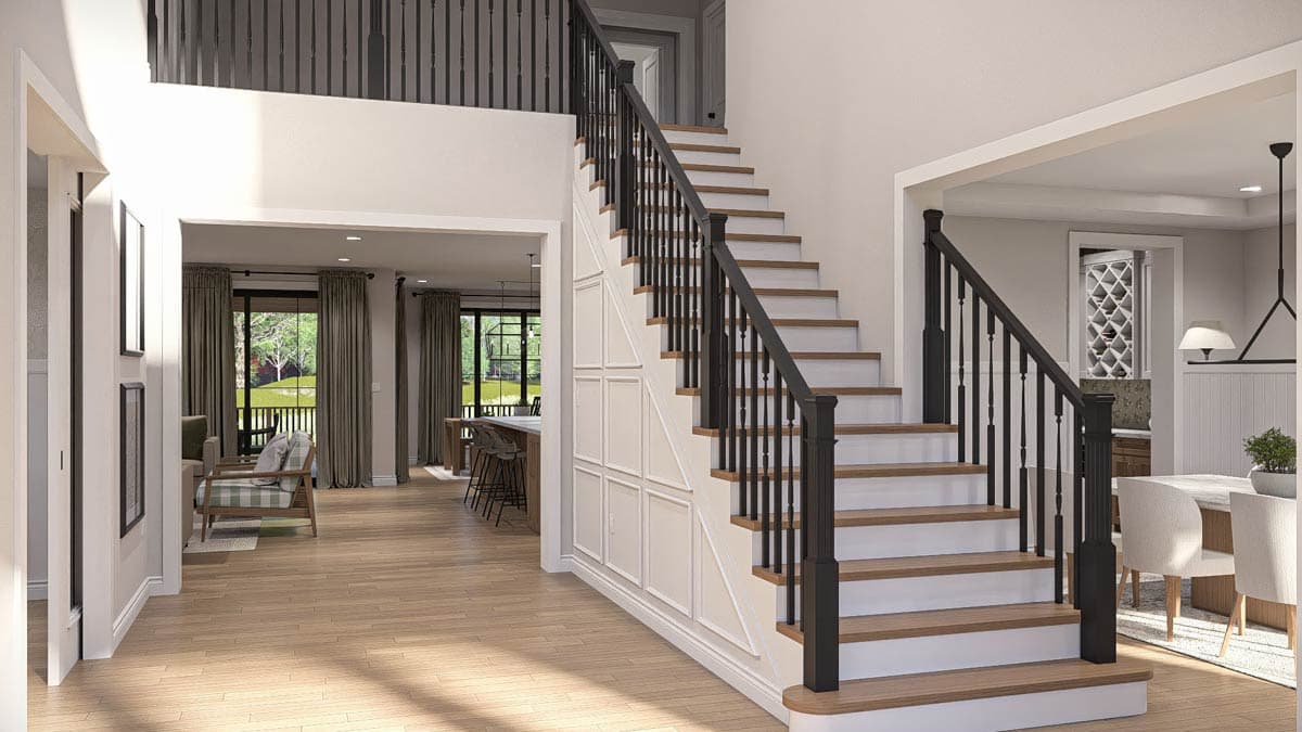 Plan 623553DJ: Elegant Modern Farmhouse House Plan with Wrap-Around Porch and Loft - Image #10 - Farmhouse, Modern Farmhouse
