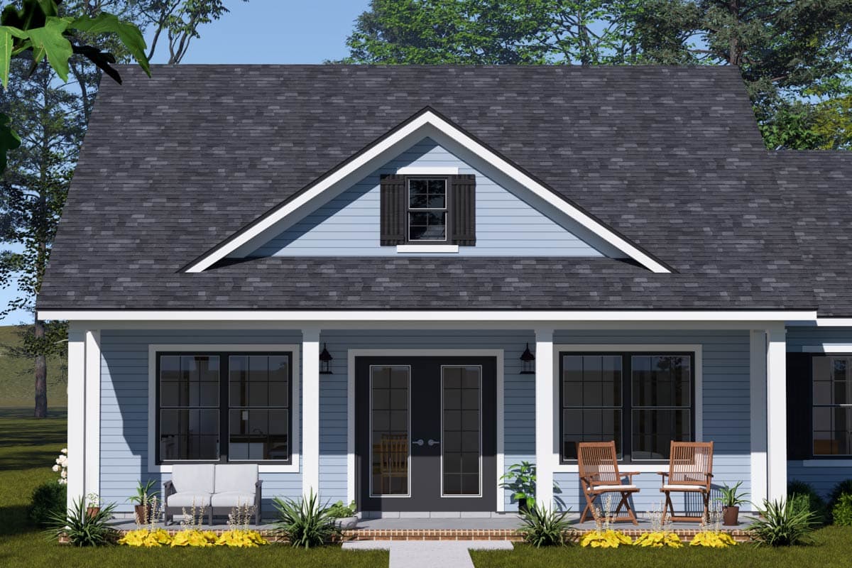 Plan 52475WM: Cottage House Plan with Open and Vaulted Living Space - Image #6 - Cottage, Traditional