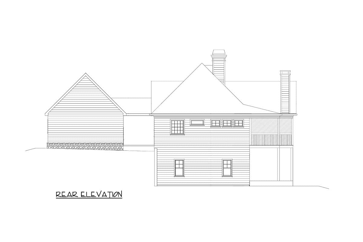 Plan 800003GDP: Luxurious Modern Farmhouse House Plan with Walkout Basement and Dual Porches - Image #6 - Farmhouse, Modern Farmhouse, New American