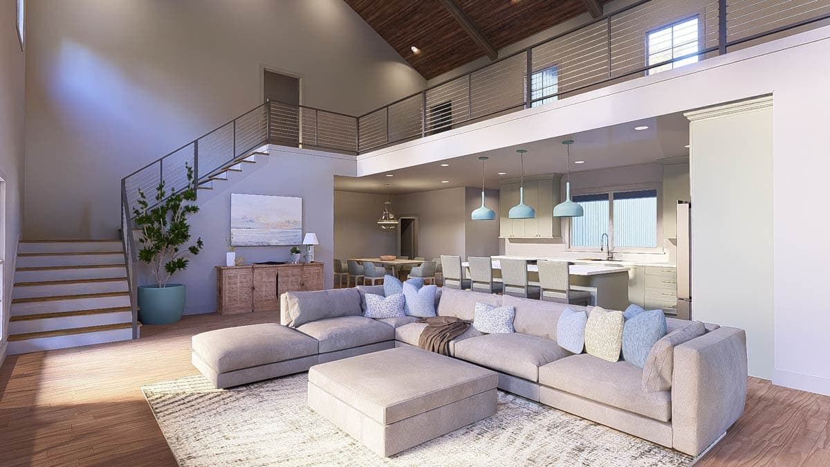 Plan 700505SND: Modern 5-Bedroom Barndominium House Plan with Wrap-Around Porch - Image #5 - Barndominium