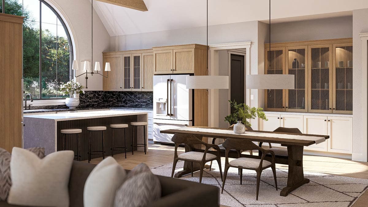 Plan 623554DJ: Luxury Transitional Contemporary Plan with Pool House and Bonus Room - Image #10 - Contemporary, Transitional