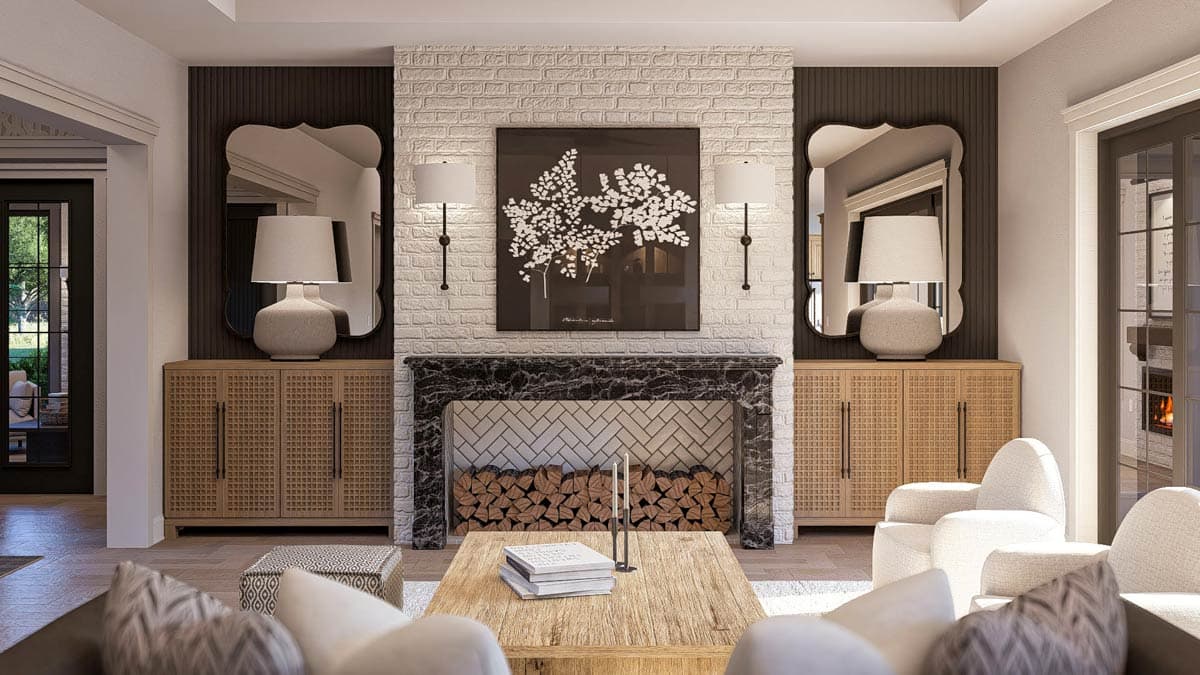 Plan 623554DJ: Luxury Transitional Contemporary Plan with Pool House and Bonus Room - Image #13 - Contemporary, Transitional