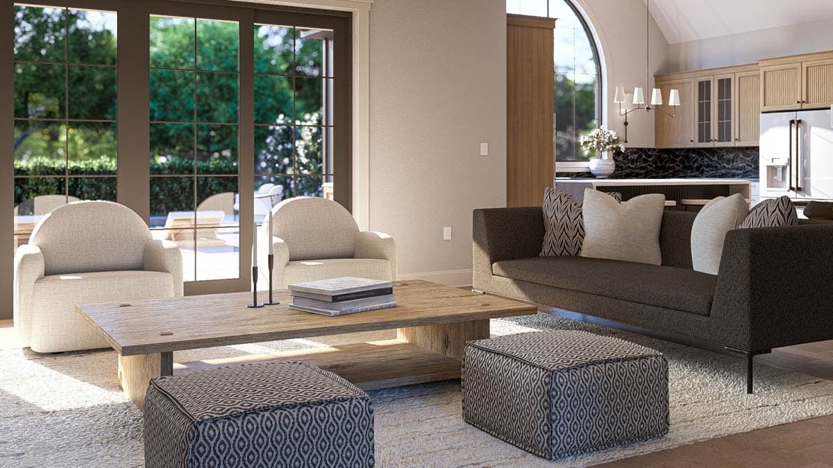 Plan 623554DJ: Luxury Transitional Contemporary Plan with Pool House and Bonus Room - Image #12 - Contemporary, Transitional