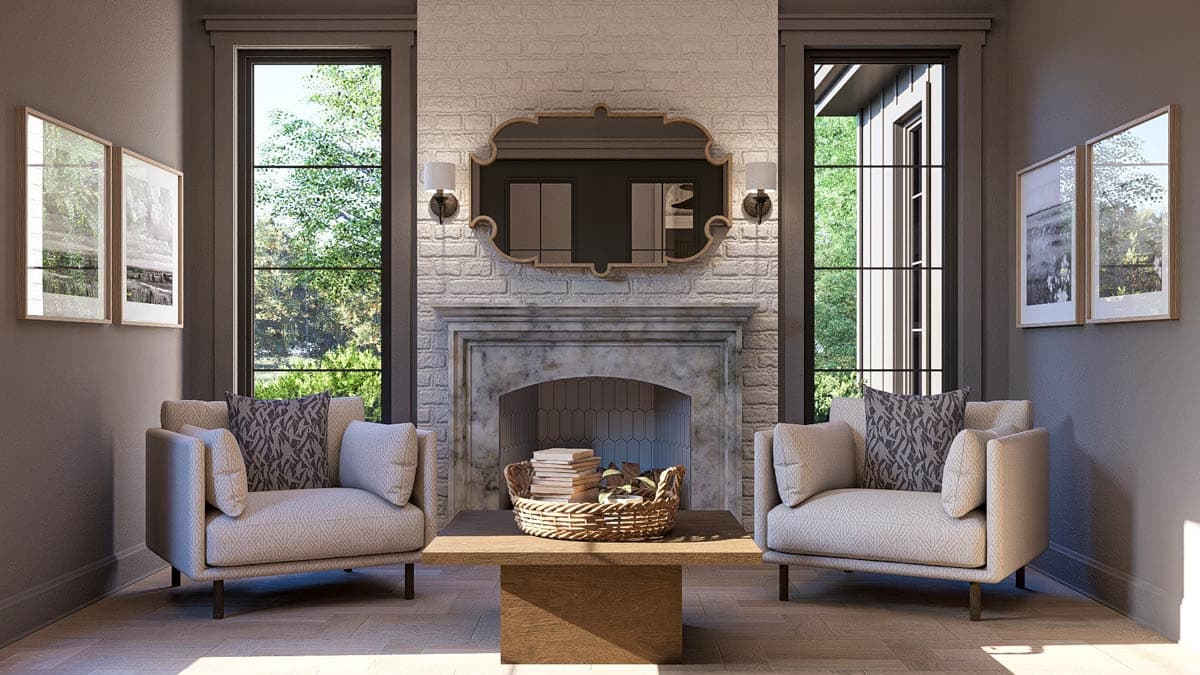 Plan 623554DJ: Luxury Transitional Contemporary Plan with Pool House and Bonus Room - Image #14 - Contemporary, Transitional