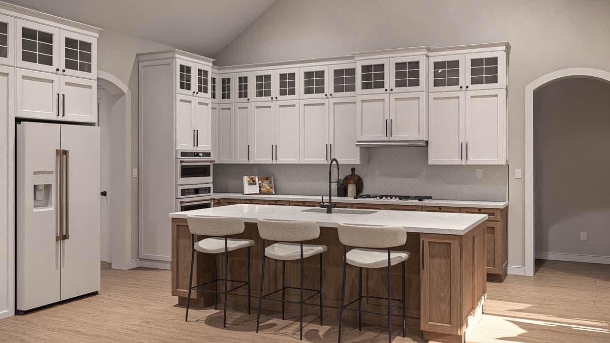 Plan 623555DJ: Expansive 3-Bed Transitional House Plan with Home Office and 4-Car Garage - Image #13 - European, Transitional