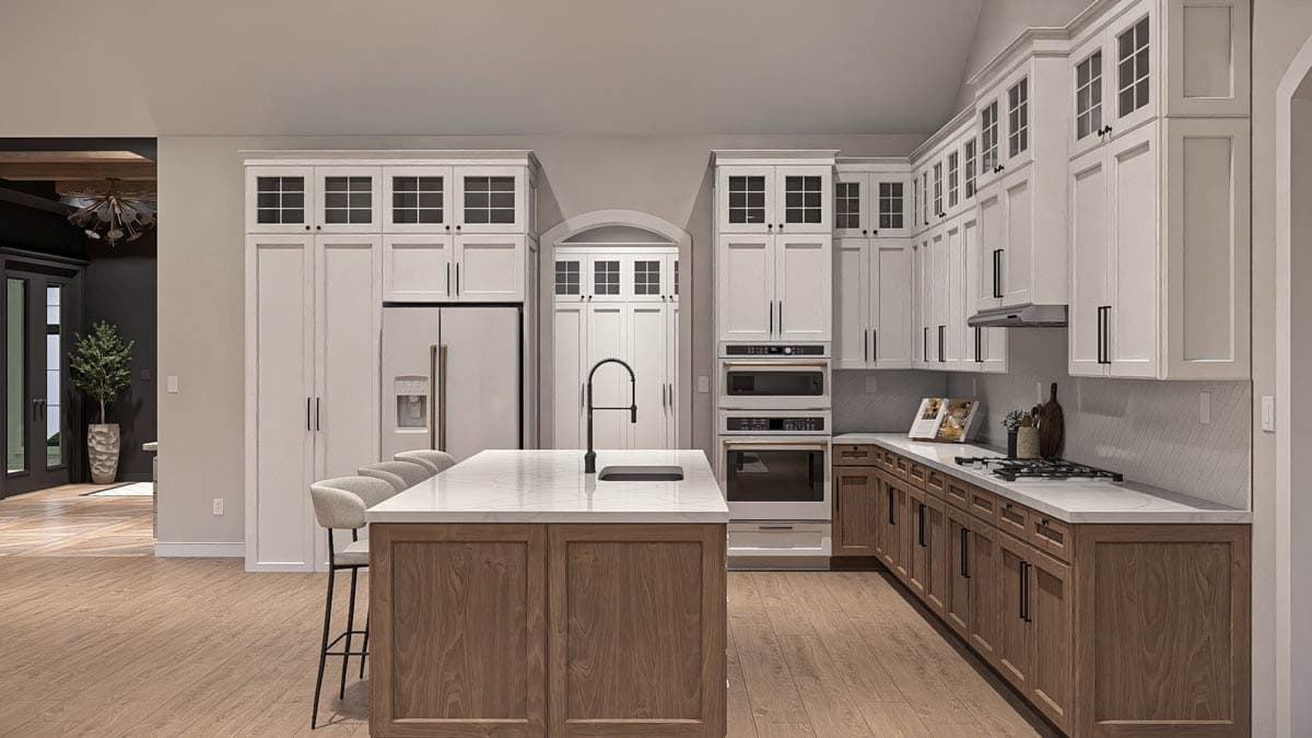 Plan 623555DJ: Expansive 3-Bed Transitional House Plan with Home Office and 4-Car Garage - Image #17 - European, Transitional