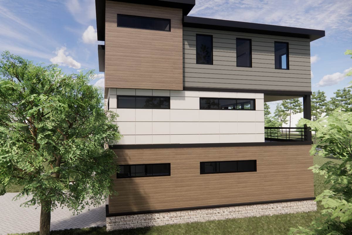 Plan 30095RT: Contemporary House Plan: 3 Beds, Elevator, Pool, Media - Image #9 - Contemporary