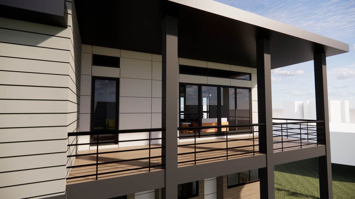 Plan 30095RT: Contemporary House Plan: 3 Beds, Elevator, Pool, Media - Image #13 - Contemporary