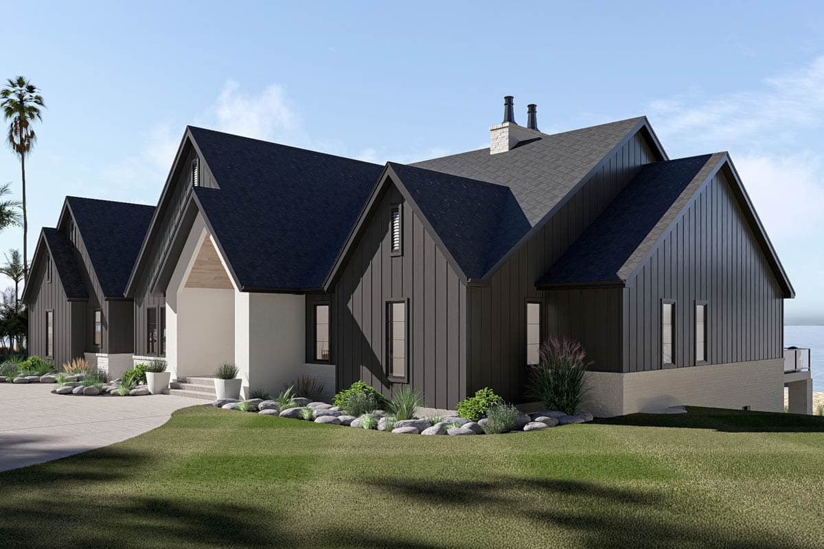 Plan 623556DJ: Modern Contemporary House Plan with Cathedral Great Room and First-Floor Master - Image #9 - Beach, Contemporary, Modern