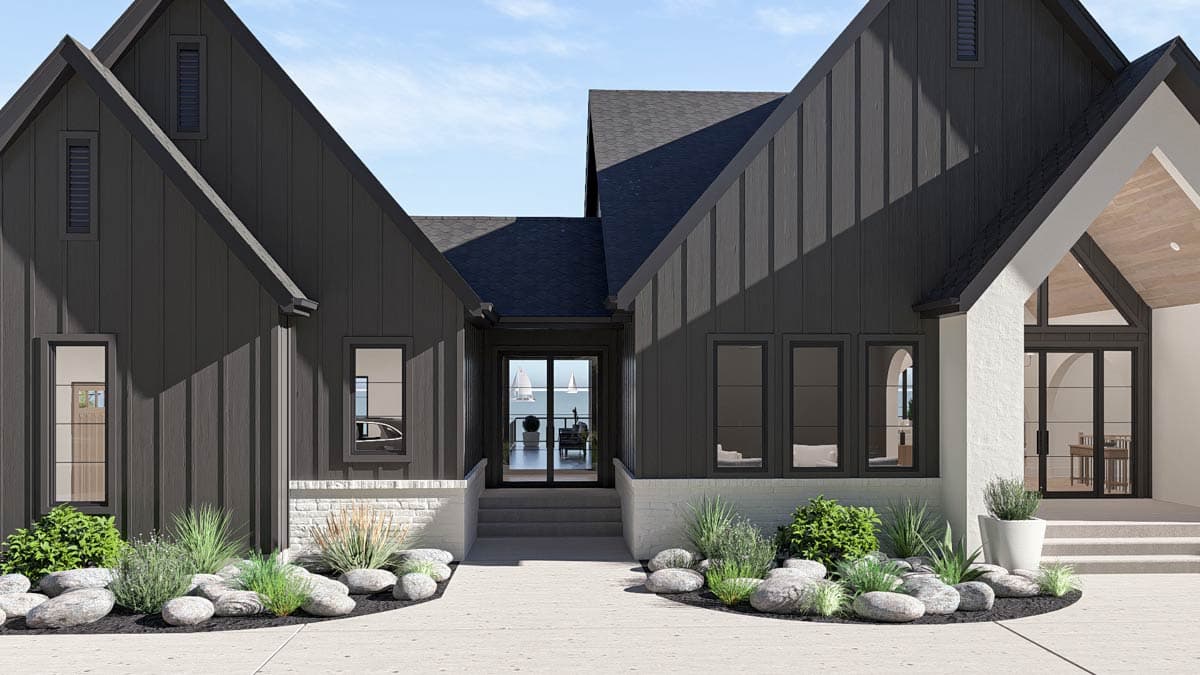 Plan 623556DJ: Modern Contemporary House Plan with Cathedral Great Room and First-Floor Master - Image #10 - Beach, Contemporary, Modern