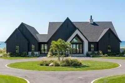 Modern Contemporary House Plan with Cathedral Great Room and First-Floor Master