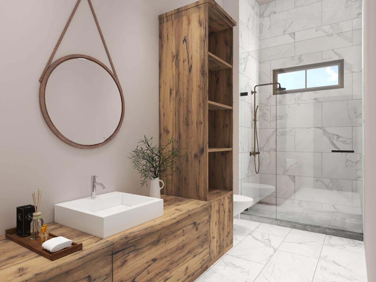 Plan 280248JWD: Modern Barndominium Plan with Indoor Sports Court and Vaulted Loft - Image #10 - Barndominium