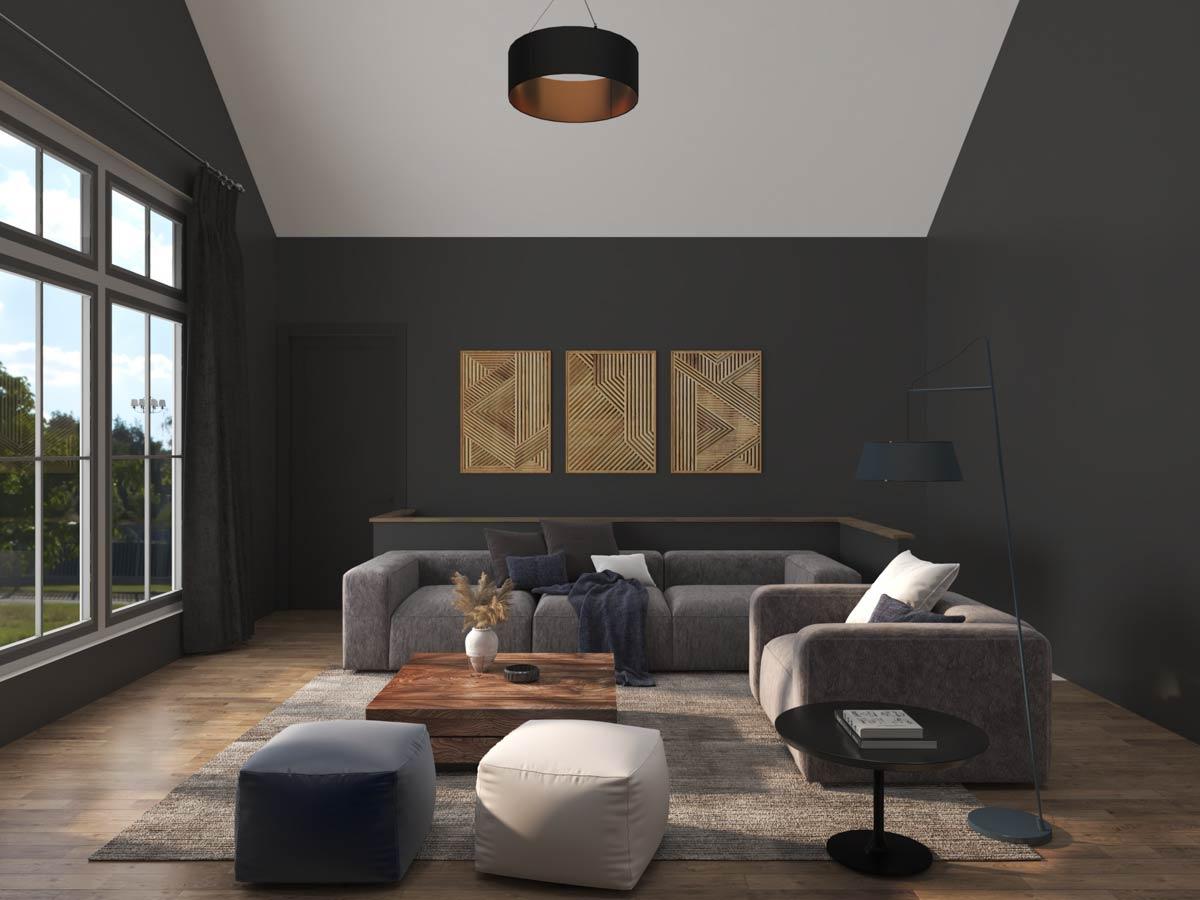 Plan 280248JWD: Modern Barndominium Plan with Indoor Sports Court and Vaulted Loft - Image #9 - Barndominium