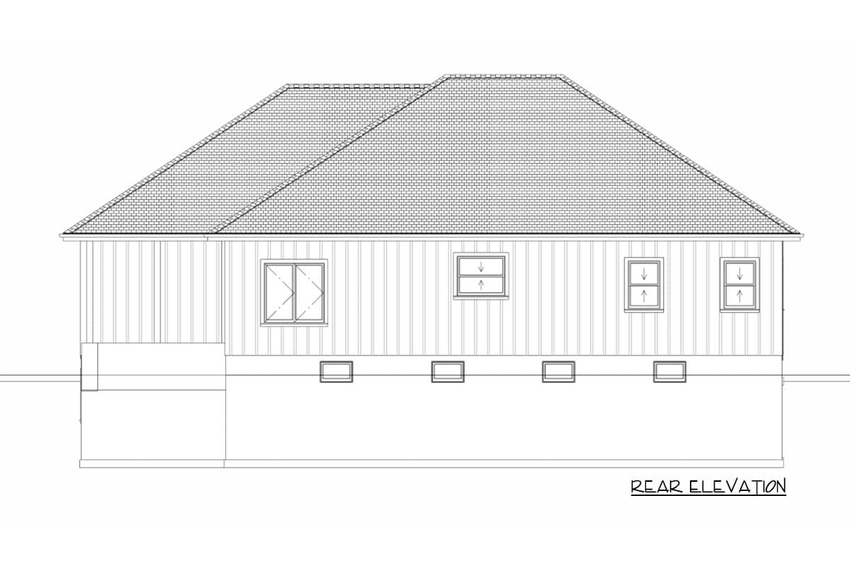 Plan 744518ABR: Traditional Ranch House Plan with 5 Beds, Game Room, and Main Level Master - Image #5 - New American, Ranch, Traditional