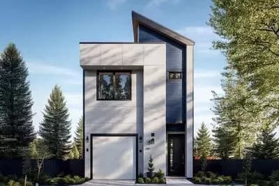 Sleek Contemporary 3-Bedroom House Plan with Upstairs Master Suite