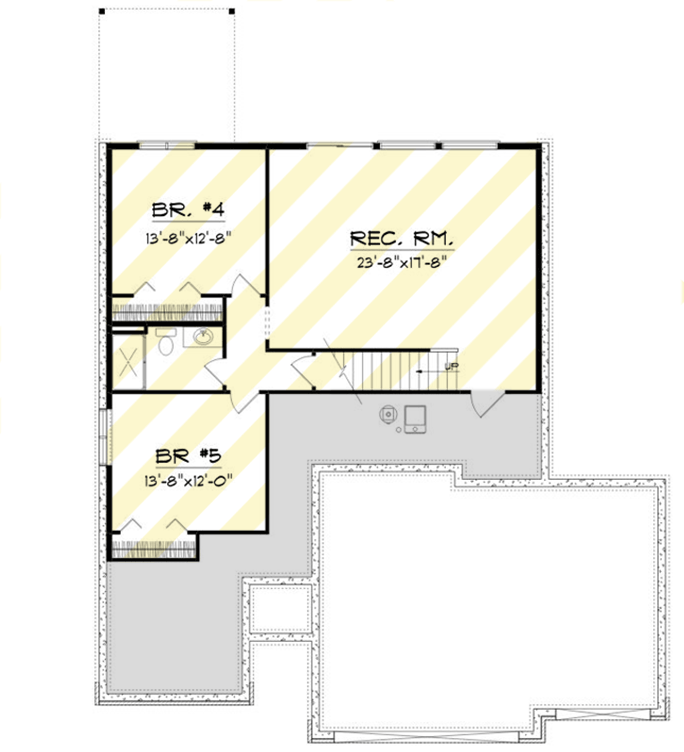 Plan 890143AH: New American 3-Bed House Plan with Split Layout and 3-Car Garage - Floor Plan - Optional Lower Level Layout ($ Paid Option - New American, Ranch