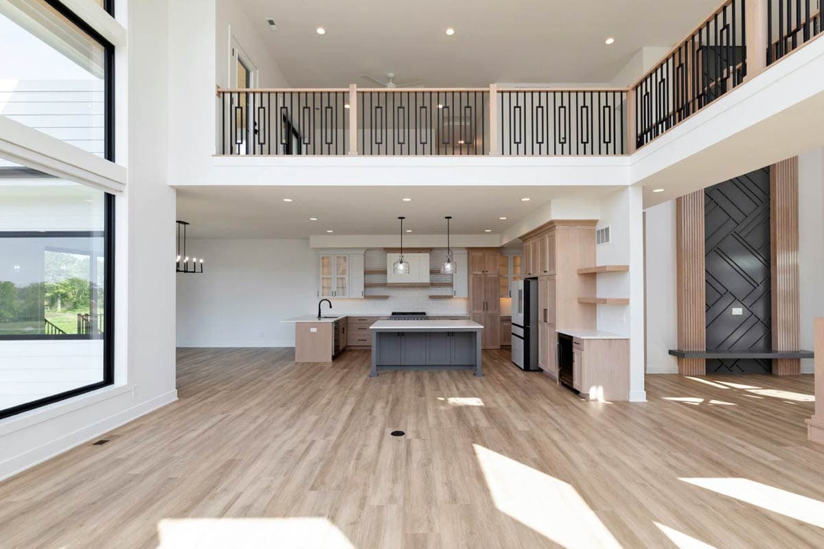 Plan 890145AH: Modern House Plan with Main Level Master, Two-Story Great Room, 3-Car Garage - Image #13 - Modern