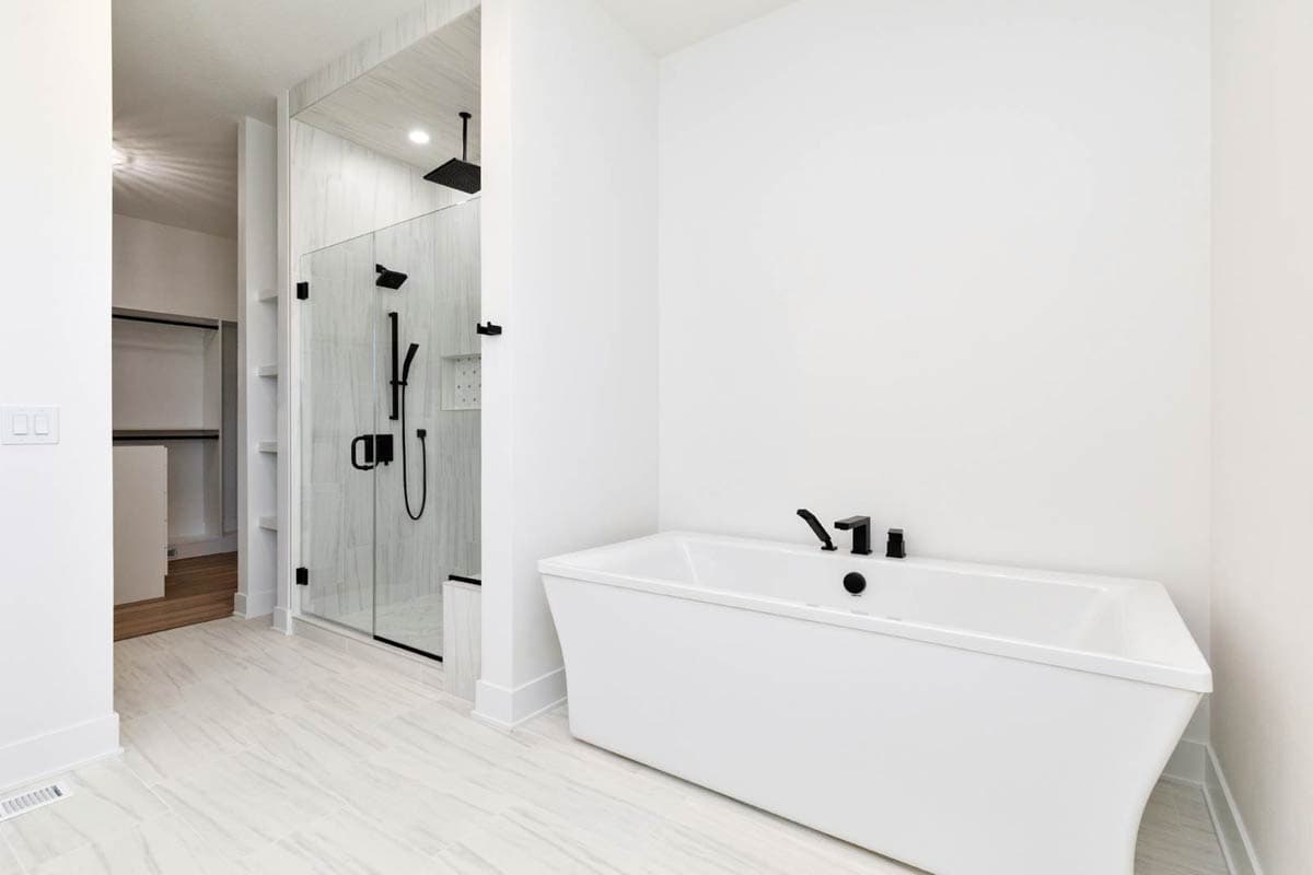 Plan 890145AH: Modern House Plan with Main Level Master, Two-Story Great Room, 3-Car Garage - Image #23 - Modern